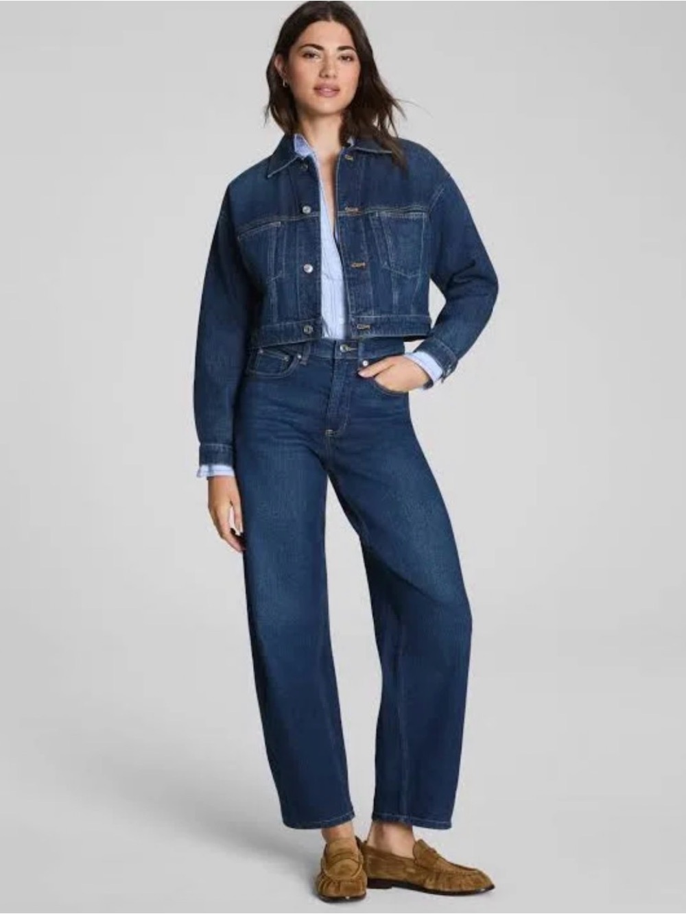 NWT Spanx Women's SPANXshape Authentic 360
Barrel Leg Jeans